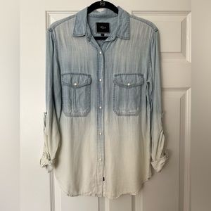 Rails ombré denim shirt with snap buttons